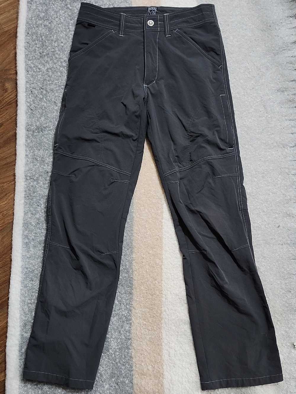 KUHL Renegade Pants Mens 30x32 Gray Koal Hiking Stretch Tactical Cargo Utility